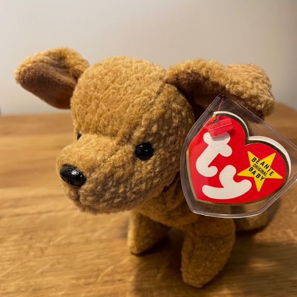 Ty Beanie Babies Tuffy Dog Brown 1996 – New Tag Protector VINTAGE - Picture 2 of 10